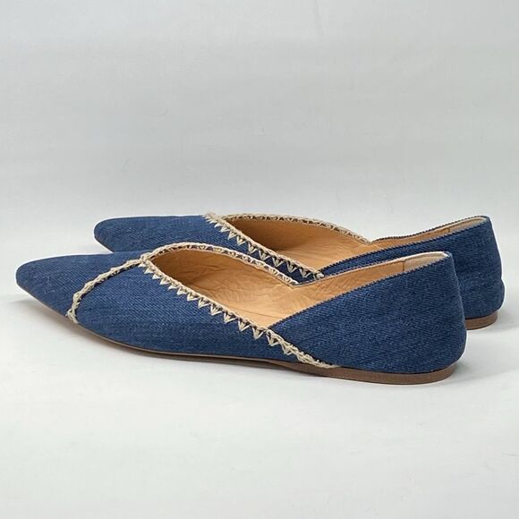 Gabriela Hearst Avner Denim Stitch Ballerina Flats size 38 - Picture 8 of 13
